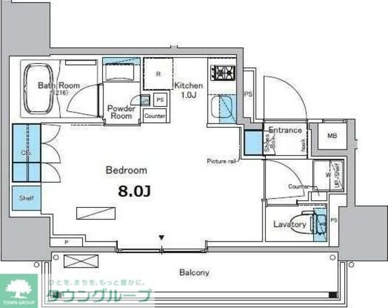 ブラウ門前仲町の物件間取画像